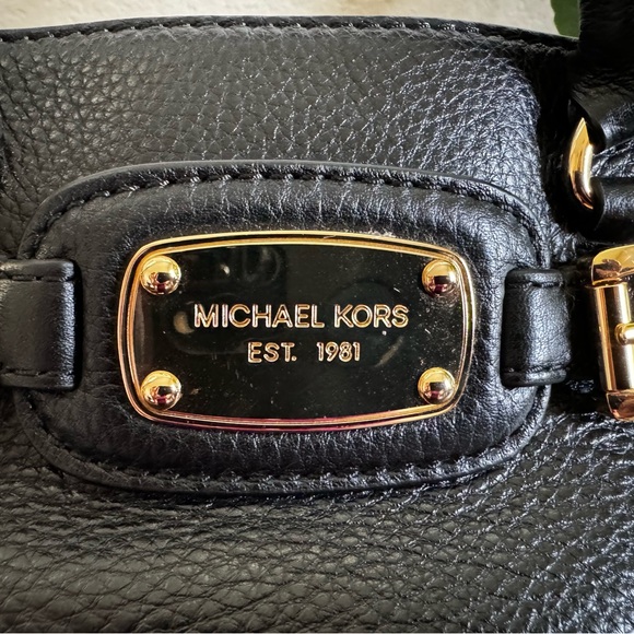 Authentic Michael Kors Leather Bag Gold Harware - Picture 3 of 8